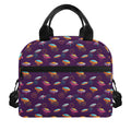 Colorful UFO Pattern Print Insulated Lunch Bag