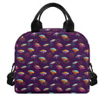 Colorful UFO Pattern Print Insulated Lunch Bag