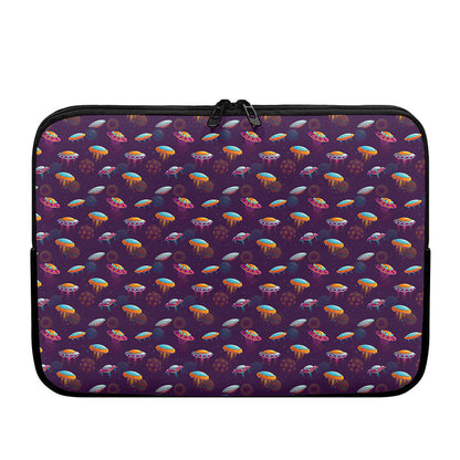 Colorful UFO Pattern Print Laptop Sleeve
