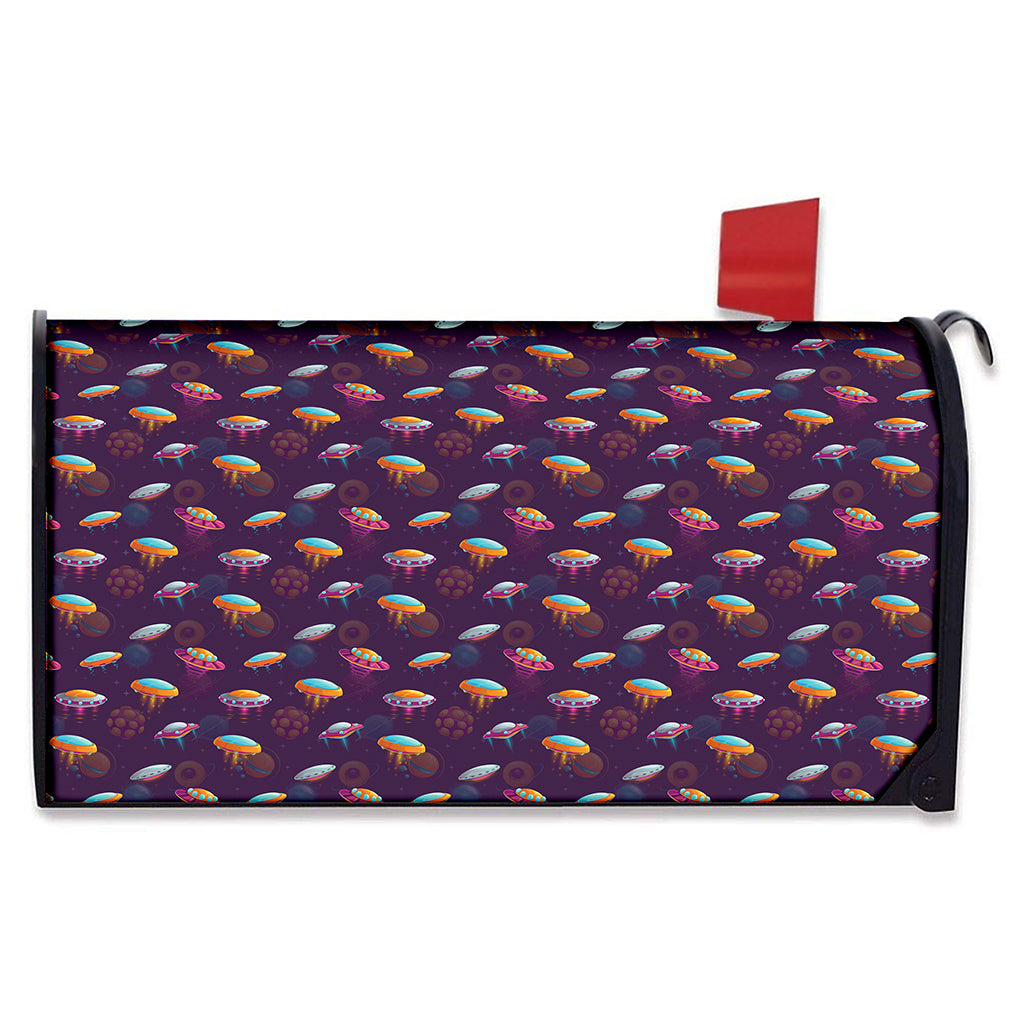 Colorful UFO Pattern Print Mailbox Cover