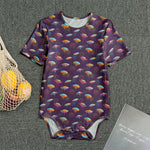 Colorful UFO Pattern Print Men's Bodysuit
