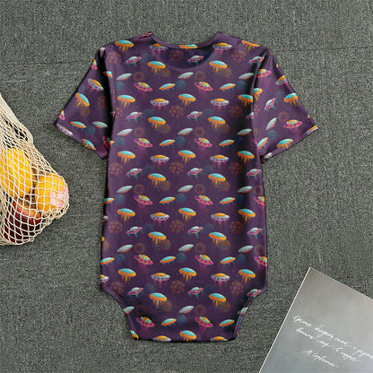 Colorful UFO Pattern Print Men's Bodysuit