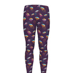 Colorful UFO Pattern Print Men's leggings
