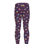 Colorful UFO Pattern Print Men's leggings