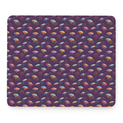 Colorful UFO Pattern Print Mouse Pad