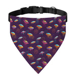 Colorful UFO Pattern Print Over The Collar Dog Bandana