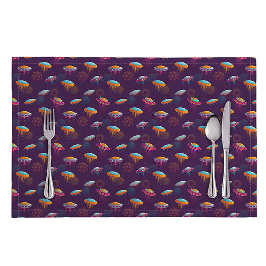 Colorful UFO Pattern Print Placemat