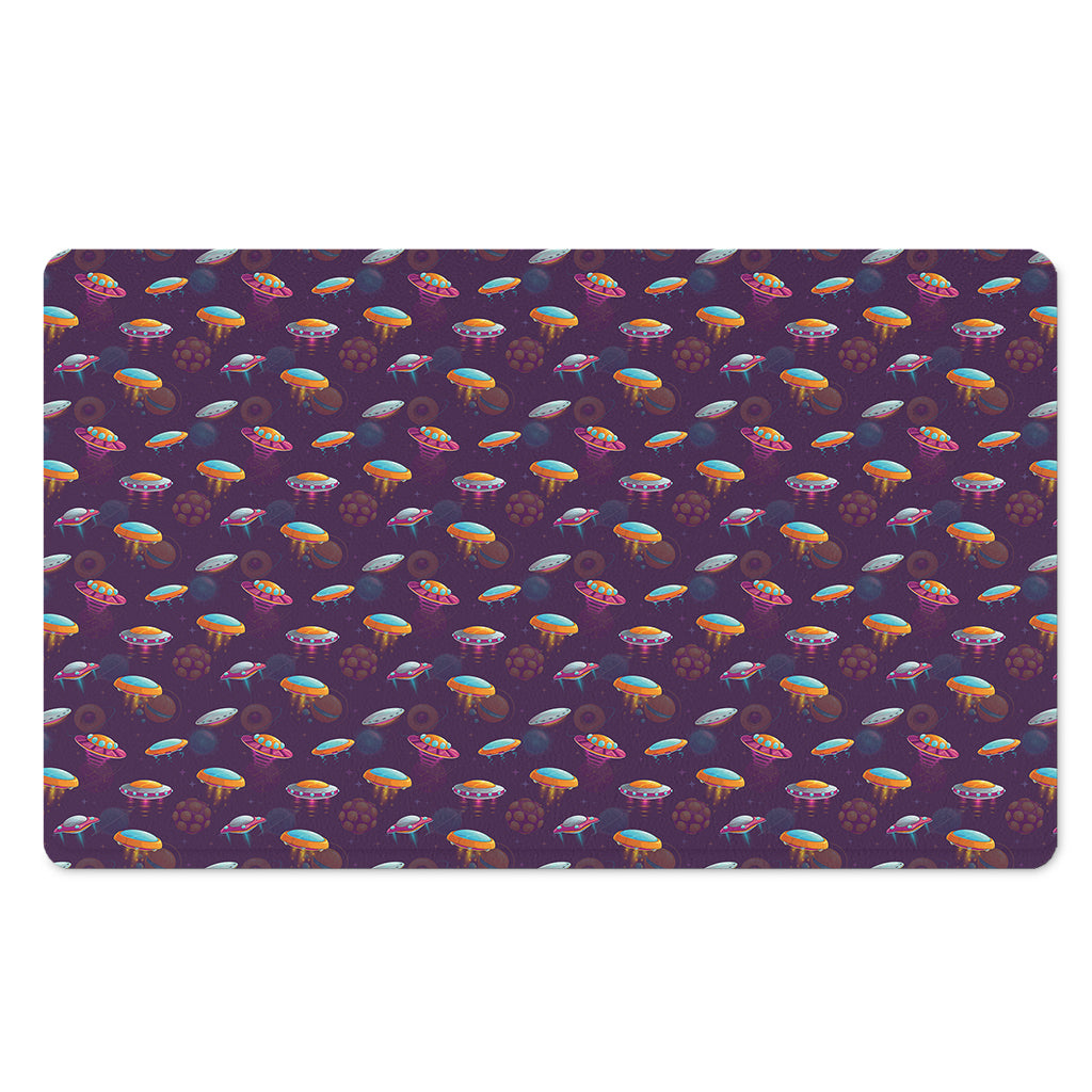 Colorful UFO Pattern Print Polyester Doormat