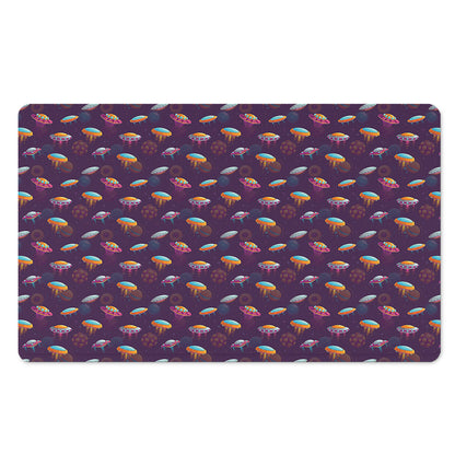 Colorful UFO Pattern Print Polyester Doormat