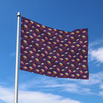 Colorful UFO Pattern Print Polyester Flag