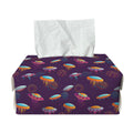 Colorful UFO Pattern Print Rectangle Tissue Box Cover