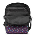 Colorful UFO Pattern Print Rectangular Crossbody Bag
