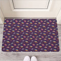 Colorful UFO Pattern Print Rubber Doormat