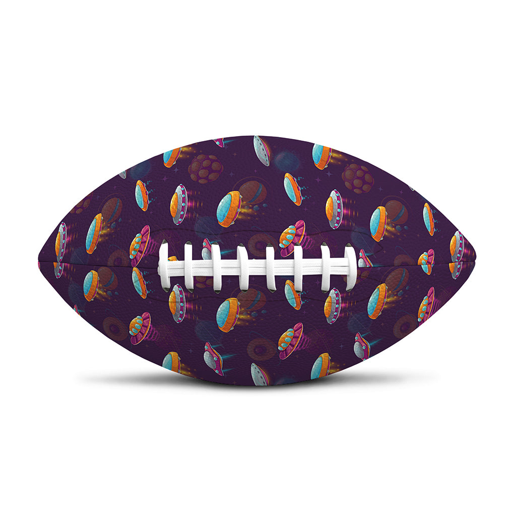 Colorful UFO Pattern Print Rugby Ball