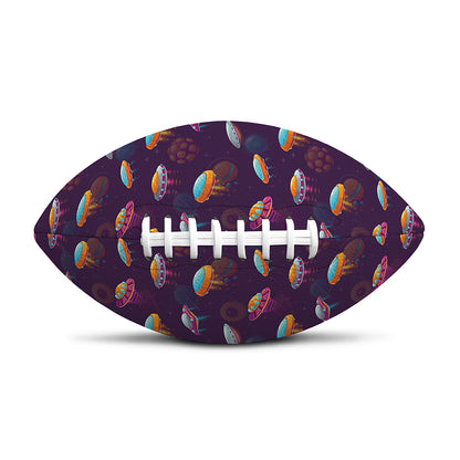 Colorful UFO Pattern Print Rugby Ball
