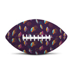 Colorful UFO Pattern Print Rugby Ball