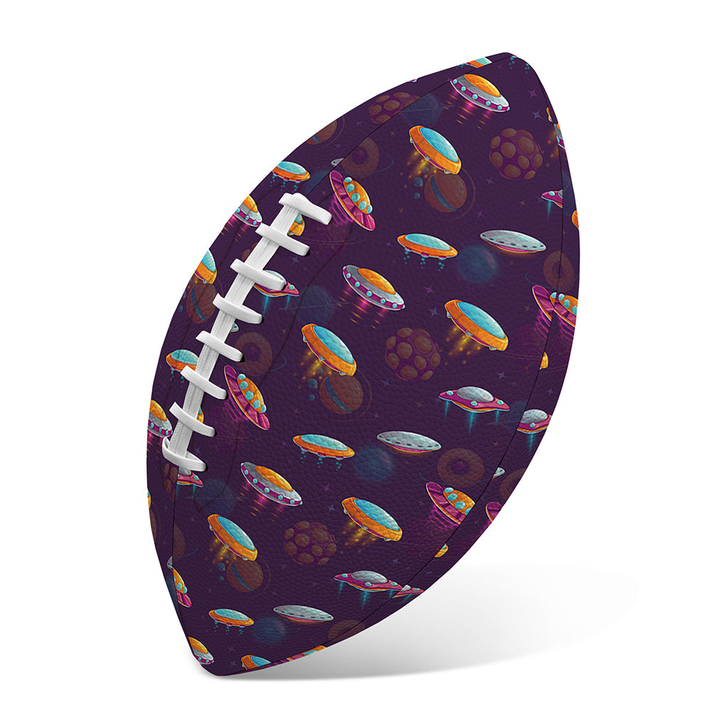 Colorful UFO Pattern Print Rugby Ball