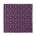 Colorful UFO Pattern Print Silk Bandana