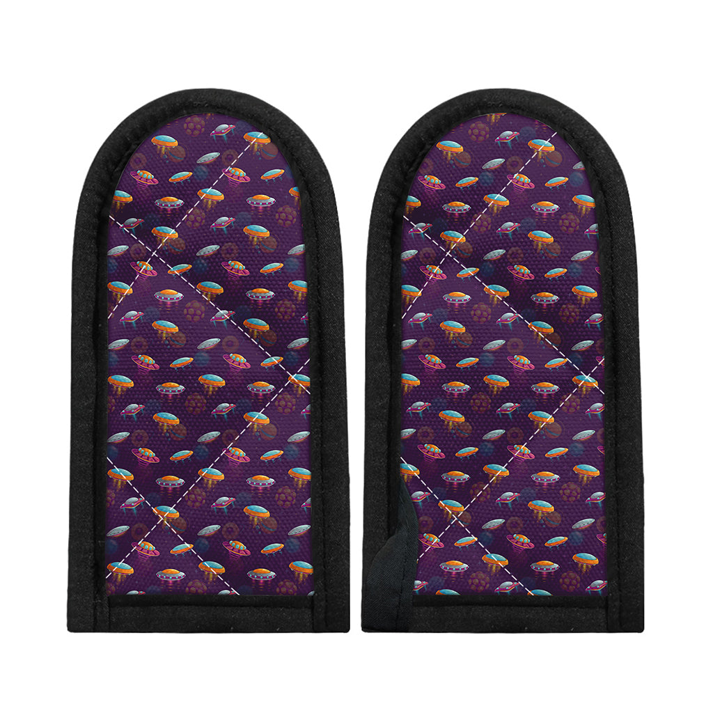 Colorful UFO Pattern Print Skillet Handle Cover