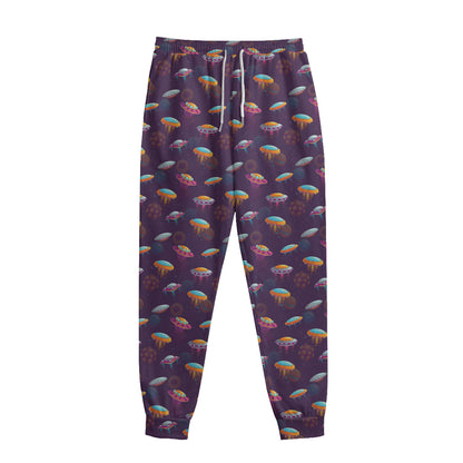 Colorful UFO Pattern Print Sweatpants
