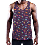 Colorful UFO Pattern Print Training Tank Top