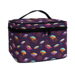 Colorful UFO Pattern Print Travel Makeup Bag
