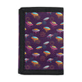 Colorful UFO Pattern Print Trifold Wallet