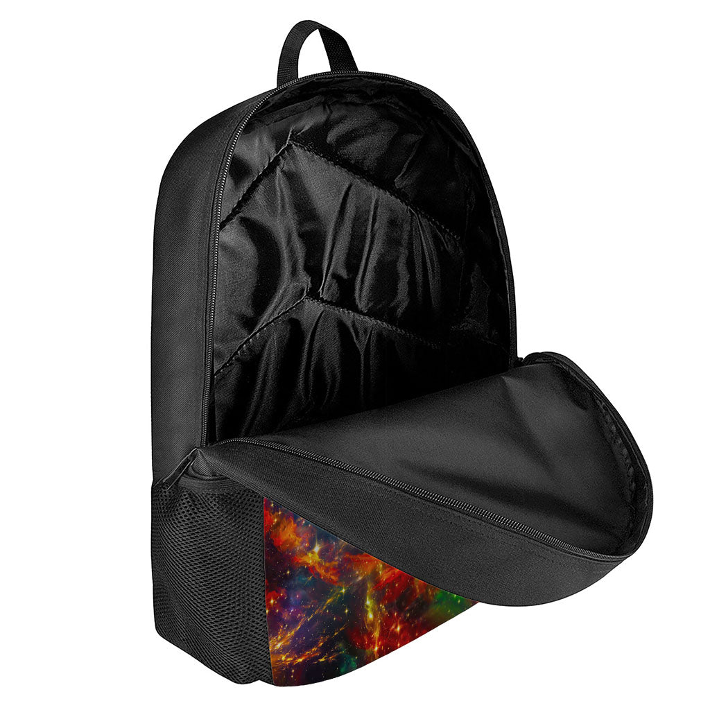 Colorful Universe Galaxy Space Print 17 Inch Backpack