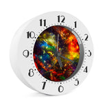 Colorful Universe Galaxy Space Print Alarm Clock