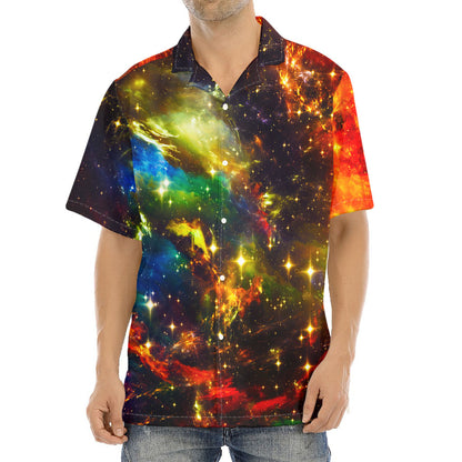 Colorful Universe Galaxy Space Print Aloha Shirt