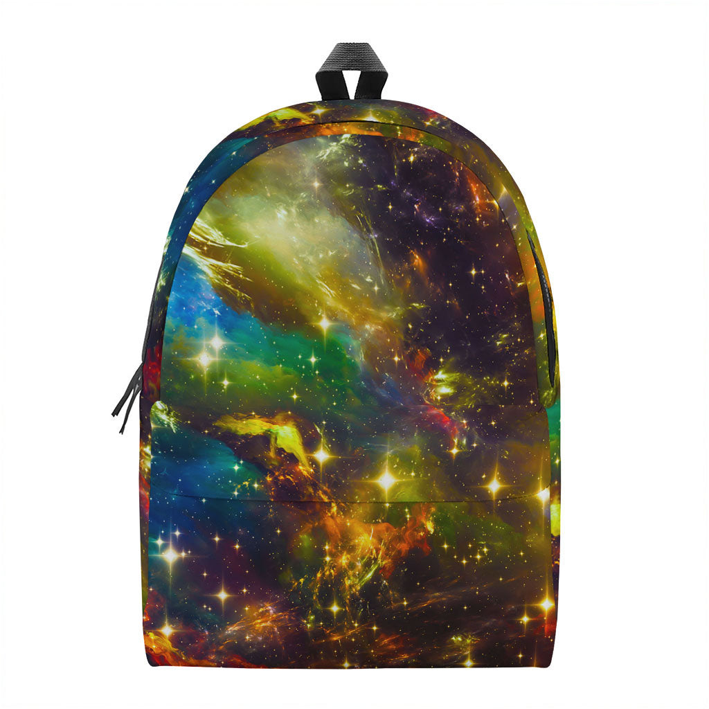 Colorful Universe Galaxy Space Print Backpack