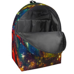 Colorful Universe Galaxy Space Print Backpack