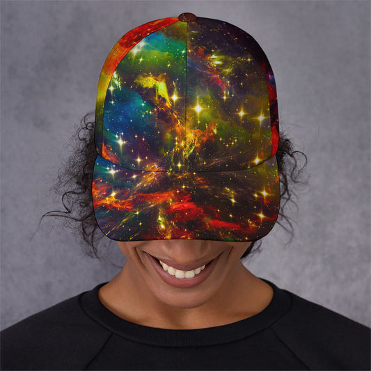 Colorful Universe Galaxy Space Print Baseball Cap