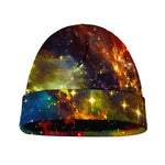 Colorful Universe Galaxy Space Print Beanie