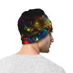 Colorful Universe Galaxy Space Print Beanie