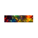 Colorful Universe Galaxy Space Print Bed Runner