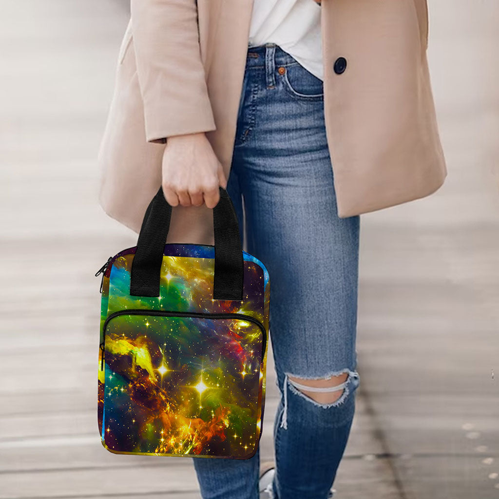 Colorful Universe Galaxy Space Print Bible Tote Bag