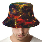 Colorful Universe Galaxy Space Print Bucket Hat