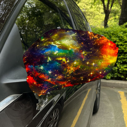 Colorful Universe Galaxy Space Print Car Side Mirror Covers
