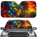 Colorful Universe Galaxy Space Print Car Windshield Sun Shade