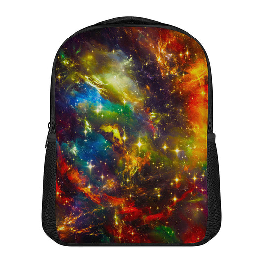 Colorful Universe Galaxy Space Print Casual Backpack