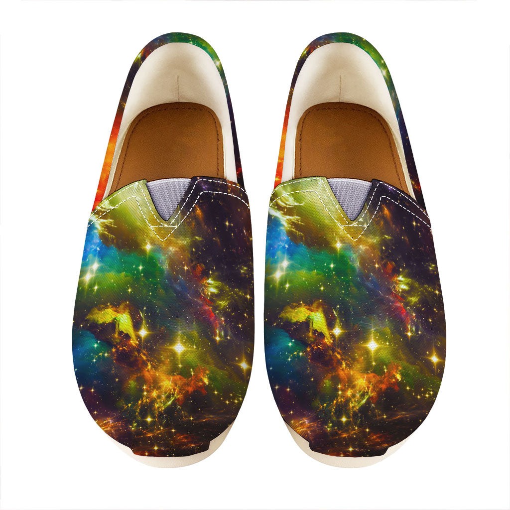 Colorful Universe Galaxy Space Print Casual Shoes