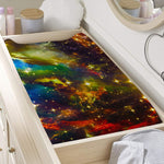 Colorful Universe Galaxy Space Print Changing Pad Cover