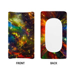 Colorful Universe Galaxy Space Print Changing Pad Cover