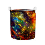 Colorful Universe Galaxy Space Print Collapsible Laundry Basket