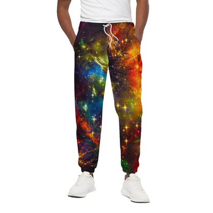 Colorful Universe Galaxy Space Print Cotton Pants