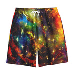 Colorful Universe Galaxy Space Print Cotton Shorts