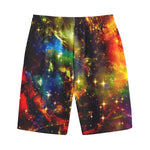 Colorful Universe Galaxy Space Print Cotton Shorts