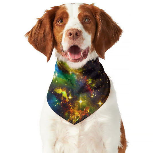 Colorful Universe Galaxy Space Print Dog Bandana