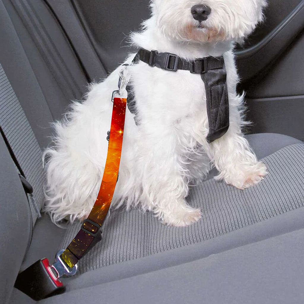 Colorful Universe Galaxy Space Print Dog Seat Belt
